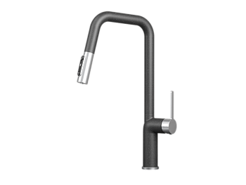 Смеситель для кухни GRANULA (9011, ЧЕРНЫЙ)