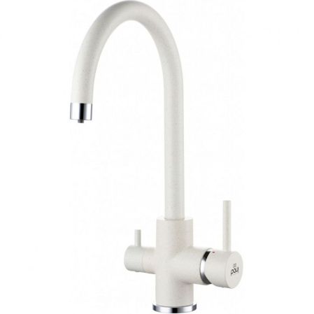 Смеситель для кухни Paulmark Essen Es213211-331 Белый, артикул Es213211-331