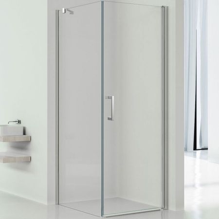 Душевой уголок Vincea Orta 100х90 VSR-1O9010CL профиль Хром стекло прозрачное, артикул VSR-1O9010CL