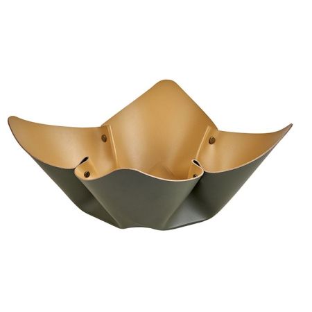 ADJ Фруктовница, D45 см., цвет: оливковый/горчичный, артикул 4045.55/40