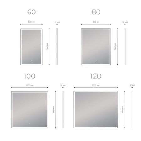 Зеркало VIGO Roberta z.ROB.100.Classic, 100 см, артикул z.ROB.100.Classic