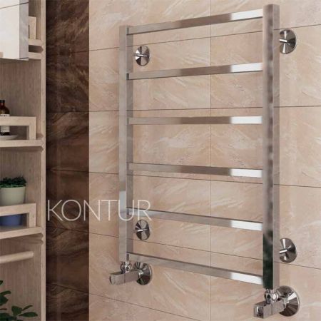 Водяной полотенцесушитель Terminus Контур П6 500x700 4620768886751 Хром