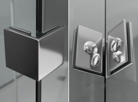 Душевая перегородка Ambassador Walk-in 15031106-ST17, свободный вход, угловой трап,100х25