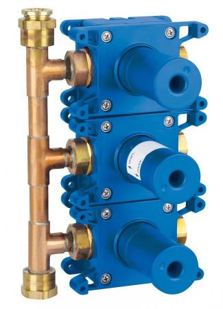 Встраиваемая часть вентиля GROHE Grohtherm F (3 выхода) (35031000) Встраиваемая часть вентиля GROHE Grohtherm F (3 выхода) (35031000)