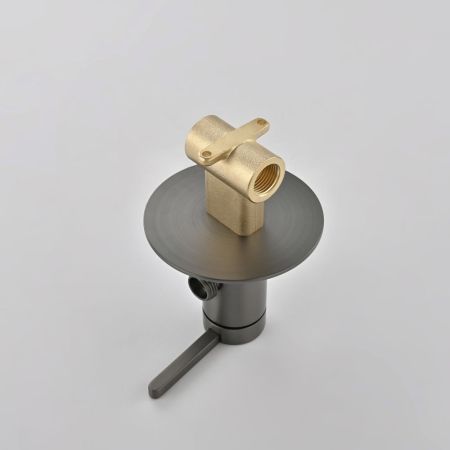 Гигиенический душ со смесителем Rose R235T, оружейная сталь, артикул R235T