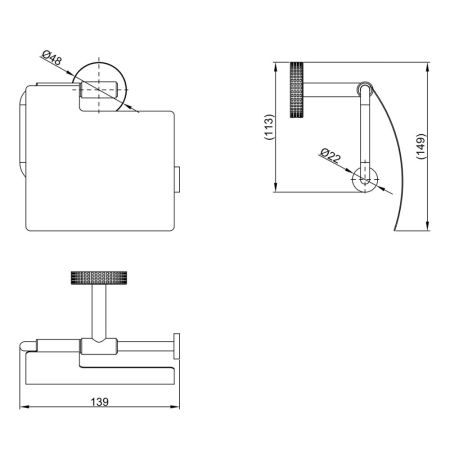Держатель для туалетной бумаги Lemark BELUGA, сталь, хром (LMA-8023S2-C), артикул LMA-8023S2-C