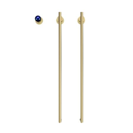 Полотенцесушитель электрический Terminus Рондо П2 35х76, брашированное золото, артикул 4670078568168