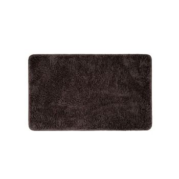 Коврик для ванной комнаты, 50x80, микрофибра, темно-коричневый, IDDIS, BSQS08Mi12
