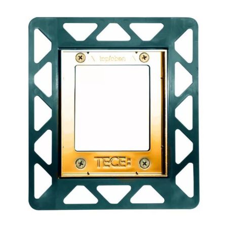 Монтажная рамка, TECE, TECEloop, для установки панелей смыва писсуара на уровне стены, позолоченная, артикул 9242648