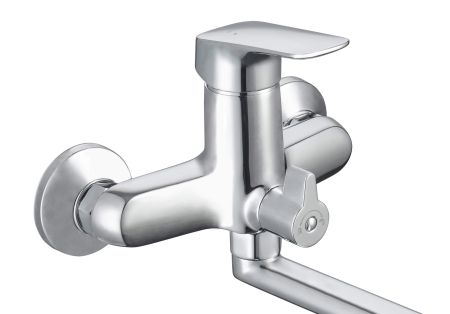 Смеситель для ванны с длинным изливом AQUATEK AQ1042CR ВЕГА, артикул AQ1042CR