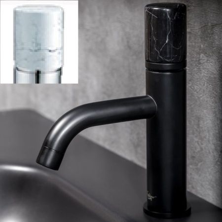 Смеситель STICK для умыв. низ. BLACK MRAMOR WHITE_Комплект