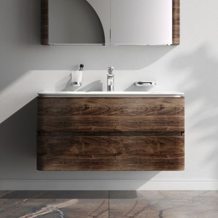 M30FHX1002NF Sensation, База под раковину, подвесная, 100 см, ящики, орех, текстурированная, шт M30FHX1002NF Sensation, База под раковину, подвесная, 100 см, ящики, орех, текстурированная, шт