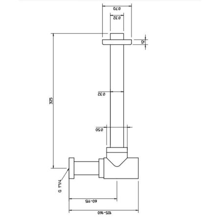 Gessi  Сифон для биде, цвет: Gold CCP, артикул 01375#080