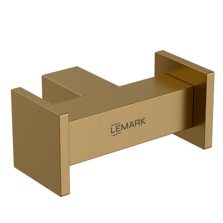 Крючок для полотенец Lemark VALDAY, сталь, брашированное золото (LMA-8111S1-BRG), артикул LMA-8111S1-BRG
