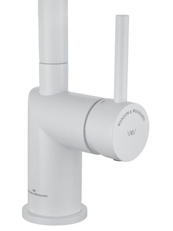 Смеситель для кухни с выдвижным изливом WONZON & WOGHAND, Белый матовый (WW-6018-MW), артикул WW-6018-MW
