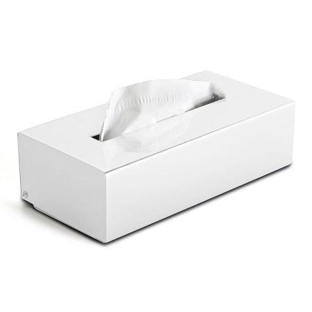 3SC Metal Tonda Контейнер для бумажных салфеток, 26х13хh7 см, прямоугольный, настольный,цвет: белый матовый, артикул MET70ABO