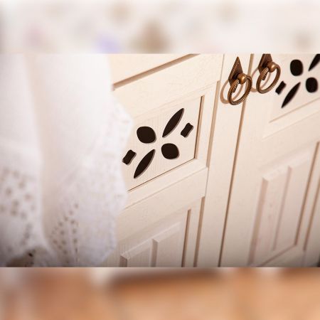 Тумба под раковину напольная угловая Бриклаер КАНТРИ бежевый дуб прованс, 60 см, артикул 4627125413704