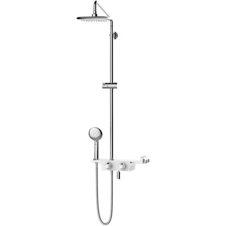 Душевая система Lemark Tropic LM7008C с термостатом Хром Белый, артикул LM7008C