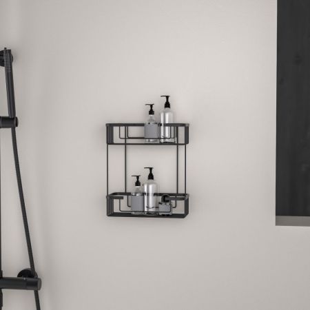 Полка двойная Timo Saona черный (13083/03), артикул 13083/03