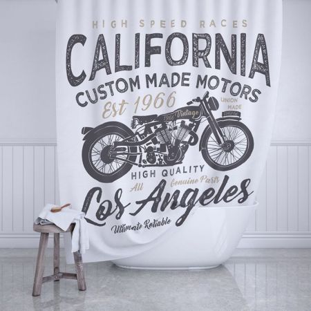 Штора для ванной комнаты FIXSEN DESIGN FX-2500, белый/черный, артикул FX-2500