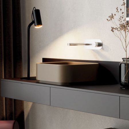 Kerasan  Hako Раковина накладная квадратная 40х40хH15 см, без отв под смеситель, цвет: nocciola matte, артикул 554481