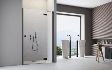 Душевая дверь в нишу Radaway Essenza New DWJ 80 L профиль Хром стекло прозрачное