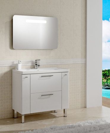 Тумба с раковиной SanVit Комфорт 90 kkomf090 в цвете Ral Капучино