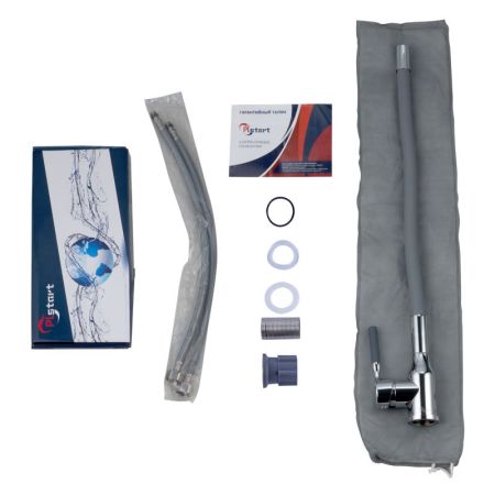 Смеситель для кухни Plstart PG54022B27, хром/серый