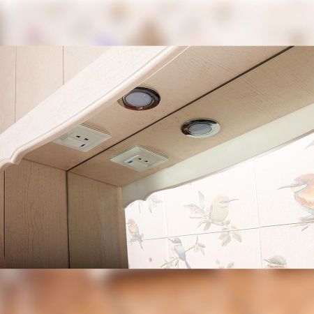 Комплект мебели для ванной Бриклаер КАНТРИ 105KP, бежевый, артикул КАНТРИ 105KP