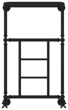 Полотенцесушитель, Сунержа, Ренессанс 1452, водяной, ширина, мм-572, глубина, мм-246, высота, мм-933, межосевое расстояние-500, профиль коллектора-круглый, подключение-нижнее, присоединительный размер-НР G 1/2" / НР G 3/4" (эксцентрик), мощность, Вт-331, 