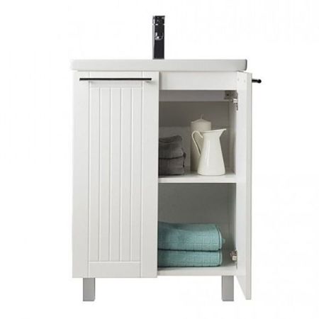 Тумба с раковиной Milardo Amur 60 Белая, артикул AMU60W2M95K