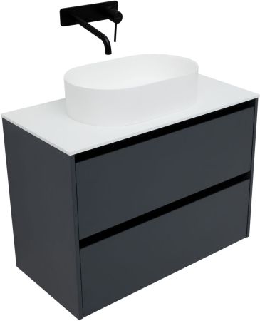 Тумба под раковину Allen Brau Activity 90 1.34005.AM антрацит матовый/черный браш, артикул 1.34005.AM