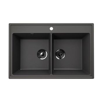 Кухонная мойка Ulgran Quartz Ruma 780-09, мокрый асфальт