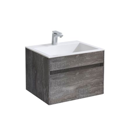 База под раковину Chiara 600 подвесная, 1 выкатной ящик soft-close, G.Stone, артикул VMC-2C600GS