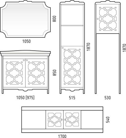 Тумба "Манойр 105", Модерн 105