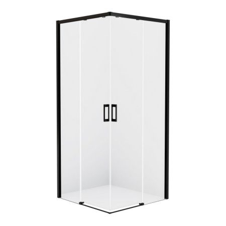Душевое ограждение NEW TRENDY PRIME BLACK 90x100x200 D-0314A/D-0317A (черный)