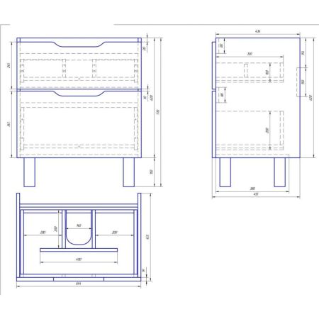 Тумба с раковиной подвесная/напольная Dreja Q Plus 70 см, белый, артикул 99-0005-com