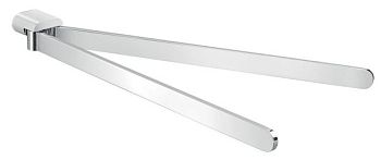 Gedy Azzorre, полотенцедержатель двойной поворотный, цвет хром