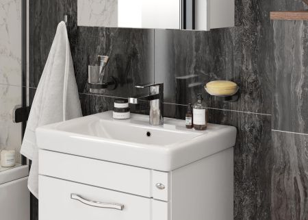 Тумба Onika Ирис 50 подвесная, белая (ум. Тигода 50)