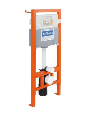 Инсталляция для подвесного унитаза BELBAGNO BB001-120, артикул BB001-120/BB007-PR-NERO.M