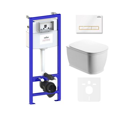 Комплект 6 в 1 Lavinia Boho Bell Pro Rimless 75110011, премиум с пластиковой клавишей, артикул 75110011