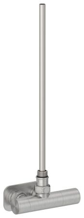 Вентиль 1х1/2" угловой маховик-скрытый EU50 правое (Сатин)