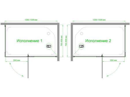 Душевой уголок Royal Bath  RB  HPVD-T-CH 130х80х200 (прозрачное), артикул RB8130HPVD-T-CH