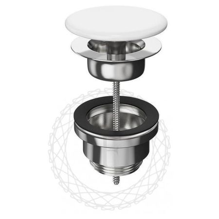 Донный клапан для раковины FILARETE FL75CR, хром, артикул FL75CR