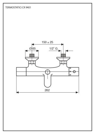 Термостат Lyra  для ванны, хром, артикул 9401CR
