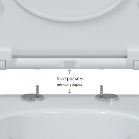 Комплект BERGES: инсталляция NOVUM, кнопка D7, унитаз MASCON  Rimless, сидение дюропласт Toma Slim SO, артикул 043214