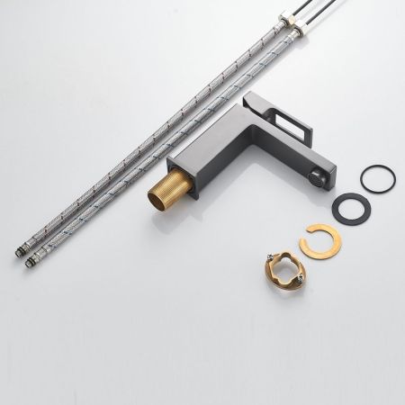 Смеситель для раковины Raffine F0196T, оружейная сталь, артикул F0196T