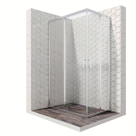 Душевой уголок Ambassador Kingston 14011101-ST12, прямоугольный, линейный трап, 120х80, артикул 14011101-ST12