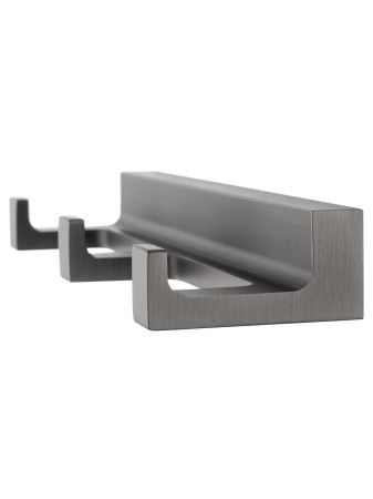 Вешалка с 3 крючками для ванной WONZON & WOGHAND ECLIPSE, Темный графит (WW-9135-GM), артикул WW-9135-GM