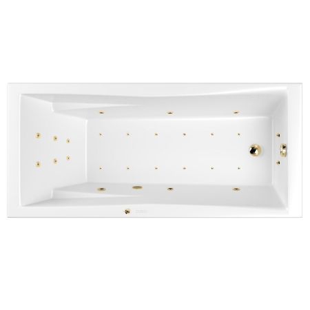Ванна WHITECROSS Palace 180x80 "ULTRA" (золото), артикул 0104.180080.100.ULTRA.GL